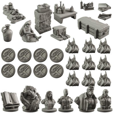 Hellboy: The Board Game - Counter upgrade set (Exp) Hellboy: The Board Game - Counter upgrade set (Exp)