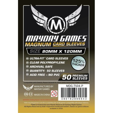 Magnum Gold Ultra Fit Sleeves (80x120) 50C - Yellow Backed