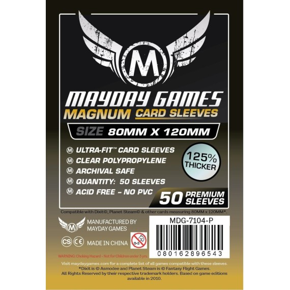 Magnum Gold Ultra Fit Sleeves (80x120) 50C - Yellow Backed