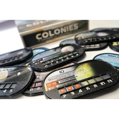 Colony tile encasement sets suitable for ‘Terraforming Mars: Colonies Expansion’