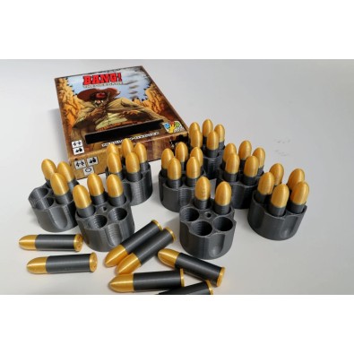 Life tokens suitable for Bang! and Bang! the Dice game for 7 players