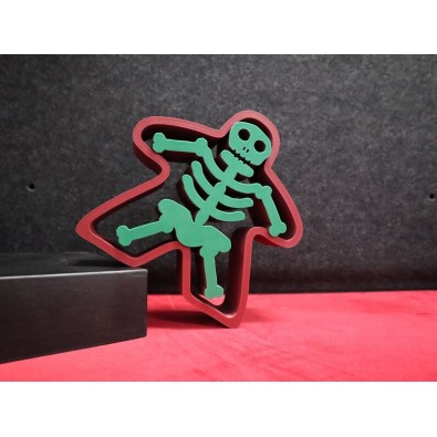 3D Deco Large Skeleton Meeples