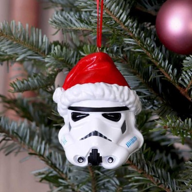 Stormtrooper Santa Hat Hanging Ornament 8.3cm Stormtrooper Santa Hat Hanging Ornament 8.3cm