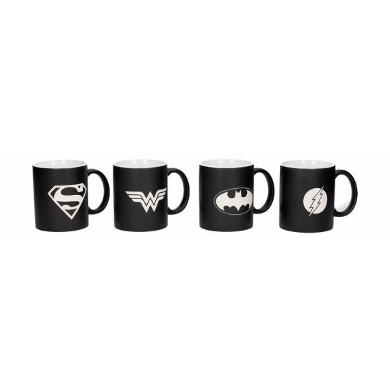 SD - DC Comics set of 4 logo mugs