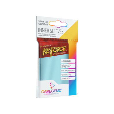 KeyForge Inner Sleeves - Clear (40 Sleeves)