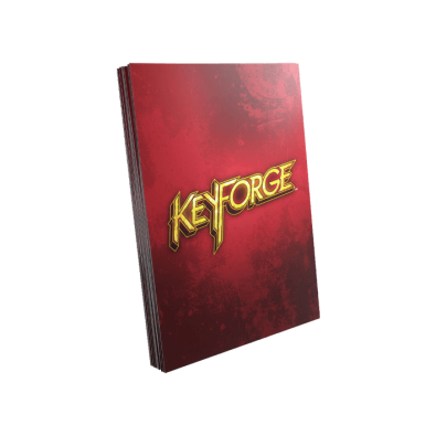 KeyForge Logo Sleeves - Red (40 Sleeves)