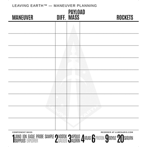 Leaving Earth: Planning Tablet
