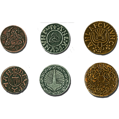 Viking Metal Coins Set (x24)