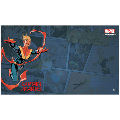 Marvel Champions: Captain Marvel Game Mat Marvel Champions: Captain Marvel Game Mat