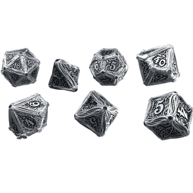 Metal Call of Cthulhu Dice Set (7)