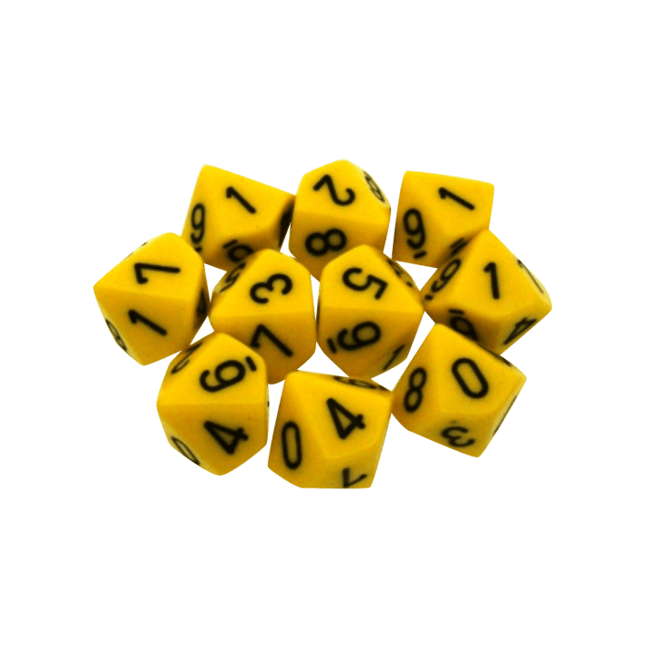 Игральные кости 10. Кубик d10 желтый. Chessex кубики. Игральные кости желтые. Игральная кость желтый.