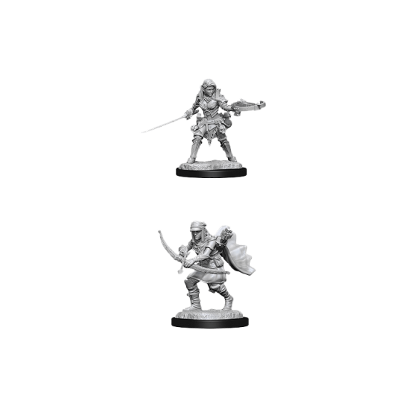 Pathfinder Deep Cuts Unpainted Miniatures: Female Half-Elf Ranger