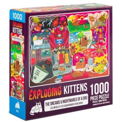 Παζλ Exploding Kittens 1000 κομμάτια - Εφιάλτες σκύλων
