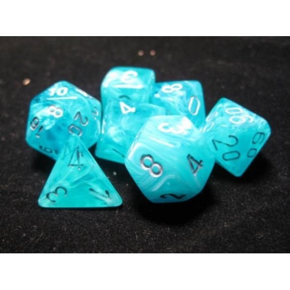 Circus 7-Die Set - Aqua w/silver