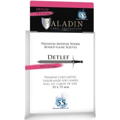 Paladin Sleeves - Detlef Premium Standard Board Game/CCG 55x75mm (55 Sleeves)