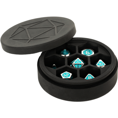 Silicone Round Dice Case: Black