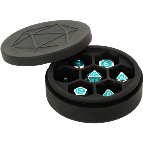 Silicone Round Dice Case: Black