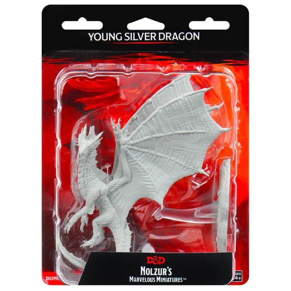 D&D Nolzur's Marvelous Miniatures - Young Silver Dragon