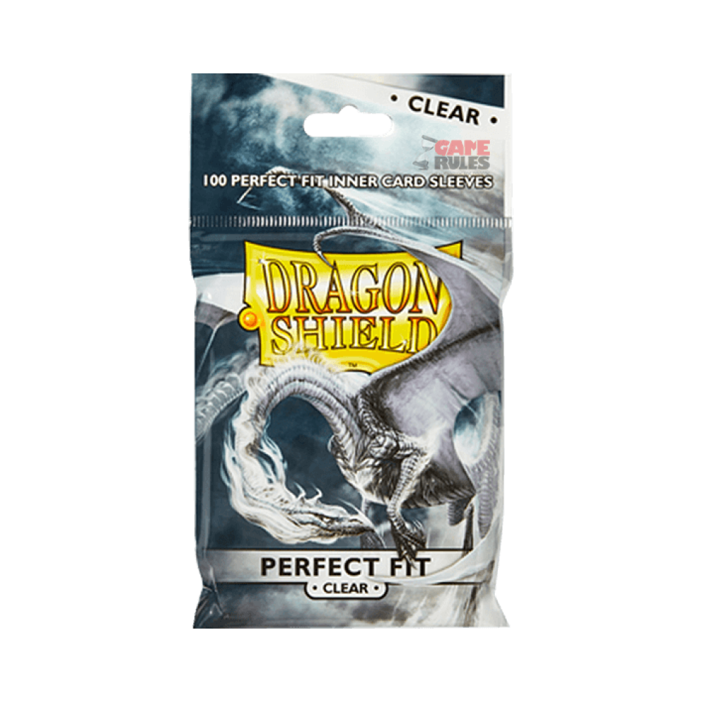 Dragon Shield Sleeves 100C Perfect Fit Standard Clear   Sleevesdragonshieldperfectfitstandardclearclear100 1000x1000 