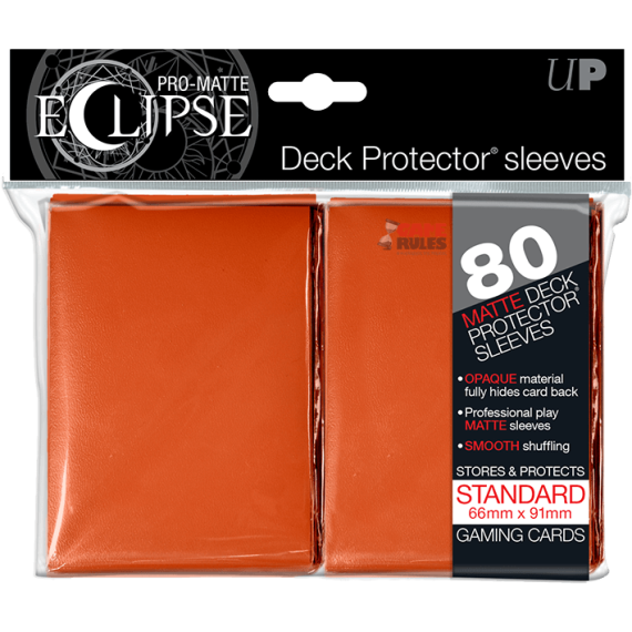 Pro Matte Sleeves - Eclipse: Orange