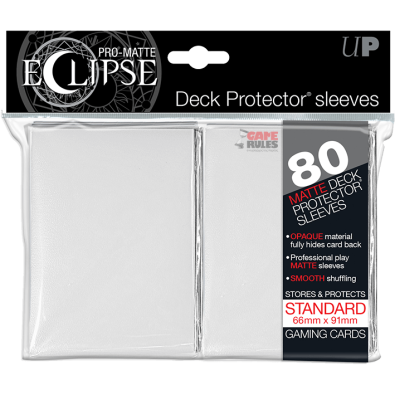 Pro Matte Sleeves - Eclipse: White