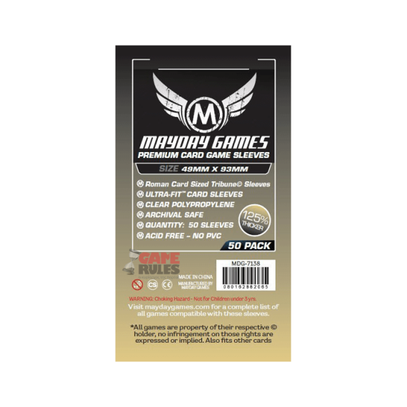 Roman Tribune Premium Sleeves (49x93) - 50C