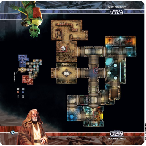 Imperial Assault - Anchorhead Cantina Skirmish Map