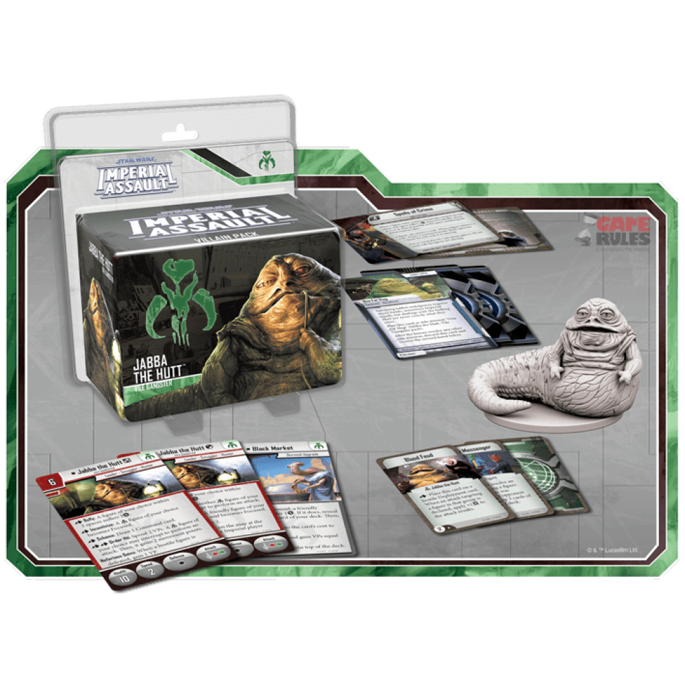 Star Wars Imperial Assault Villain Pack Jabba The Hutt Exp Επιτραπέζια Παιχνίδια The