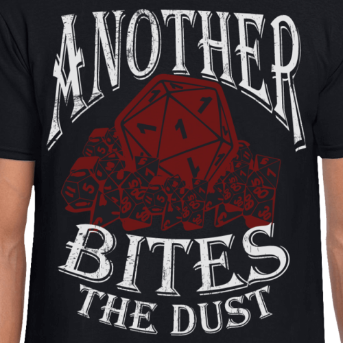 T-shirt: Another 1 Bites the Dust - Black