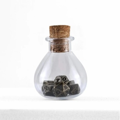 Unseeli Tiny RPG Dice Set Ancient Bronze