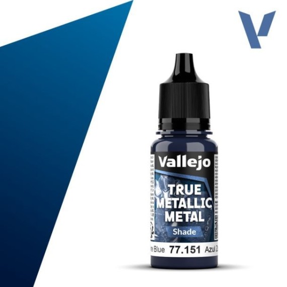 Vallejo True Metallic Metal Shade - Sapphire Blue (18 ml)