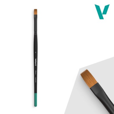 Vallejo Effects - Flat Rectangular Synthetic Brush No. 6 Vallejo Effects - Flat Rectangular Synthetic Brush No. 6