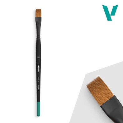 Vallejo Effects - Flat Rectangular Synthetic Brush No. 10 Vallejo Effects - Flat Rectangular Synthetic Brush No. 10