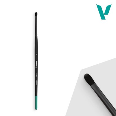 Vallejo Shader - Filbert Shader Flat Synthetic Brush No. 2