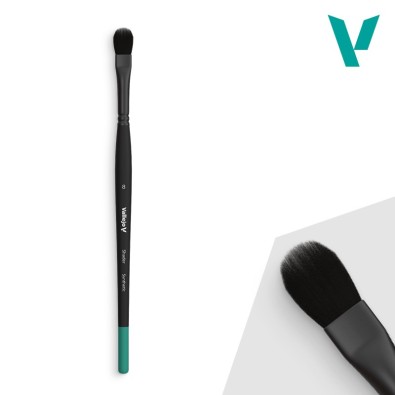 Vallejo Shader - Filbert Shader Flat Synthetic Brush No. 8