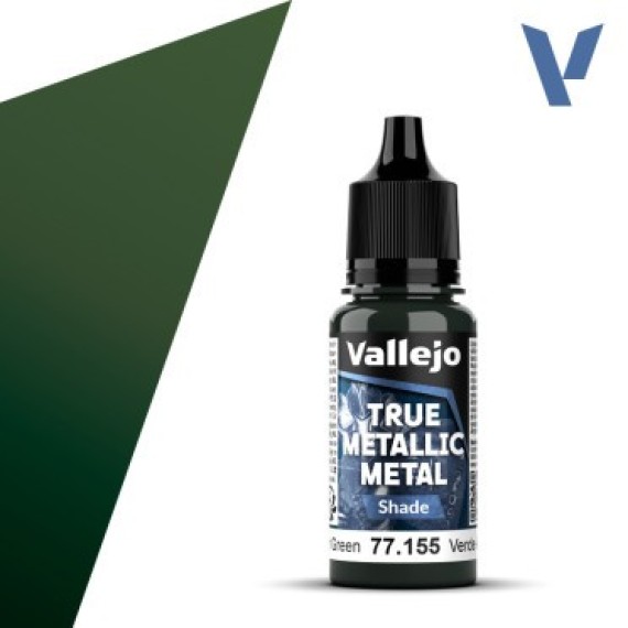 Vallejo True Metallic Metal Shade - Amber Green (18 ml)