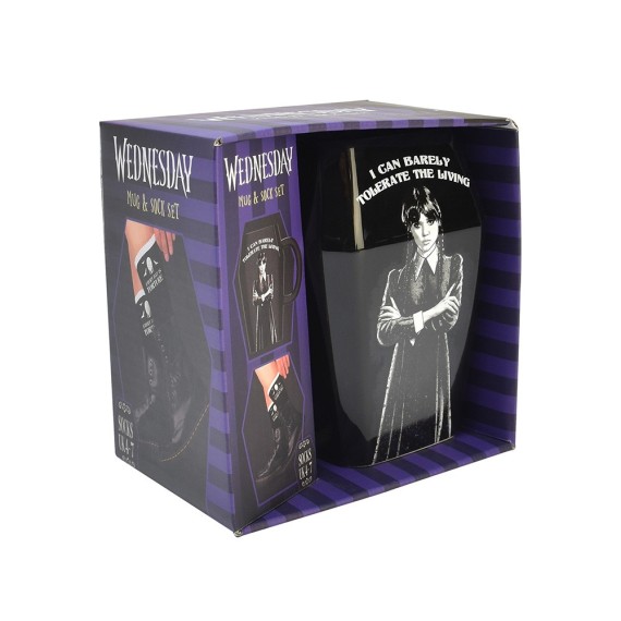 Wednesday Mug & Sock Set – Coffin Mug
