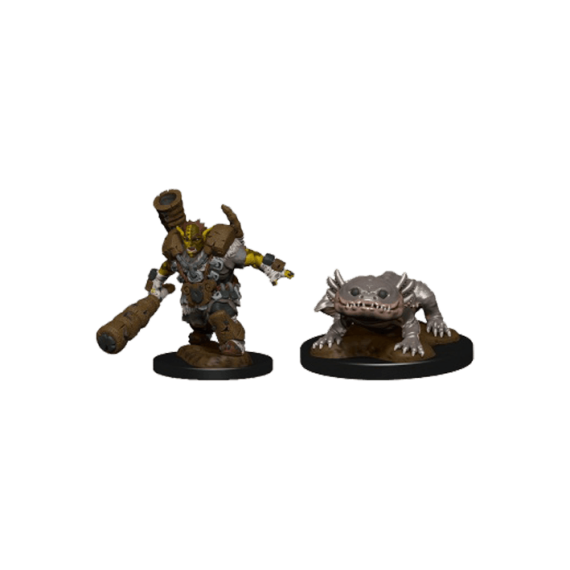 WizKids Wardlings Painted Miniatures: Mud Orc & Mud Puppy