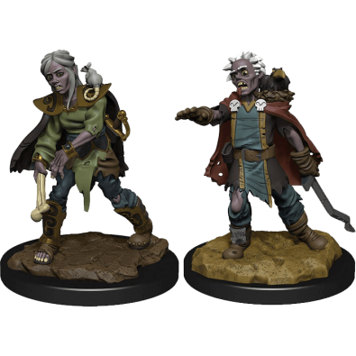 WizKids Wardlings Painted RPG Figures: Zombie (Male) & Zombie (Female)