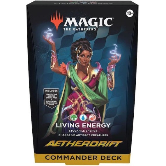Magic The Gathering: Commander Deck Aetherdrift - Living Energy (Green-Blue-Red)