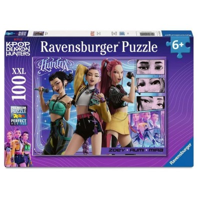 KPop Demon Hunters - Children's Puzzle Happy fans, Happy Honmoon! (100 Pieces XXL)
