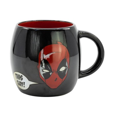 Deadpool Young Adult Ceramic Globe Mug 13 oz in Gift Box Deadpool Young Adult Ceramic Globe Mug 13 oz in Gift Box